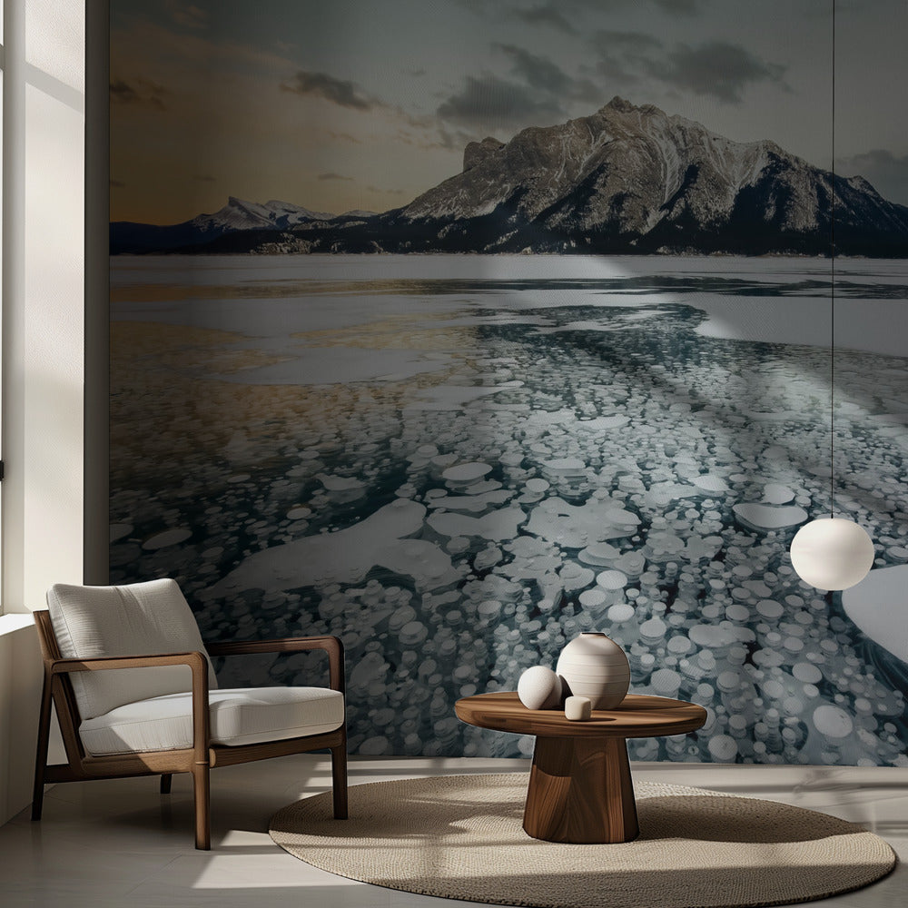 Coucher de soleil sur le lac Bubble | Papier Peint Photo