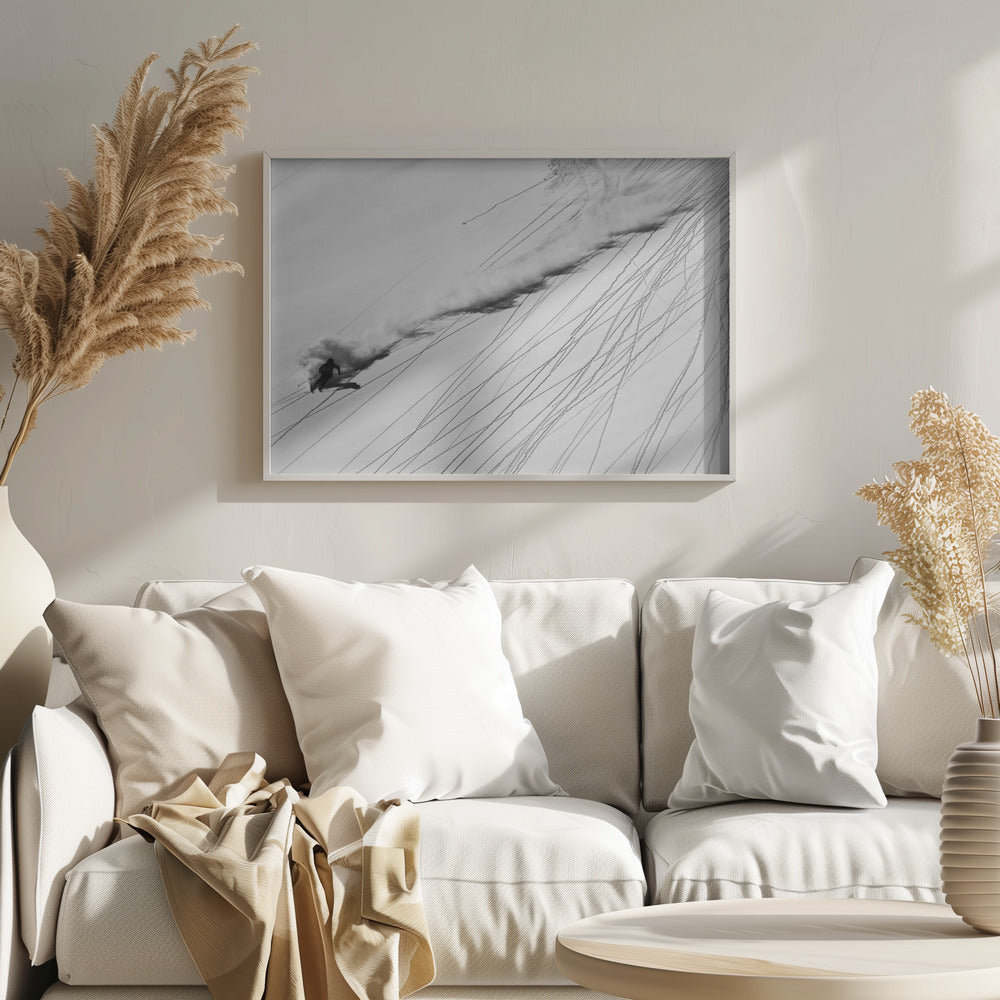Ski en poudreuse | Posters - Affiche Artistique