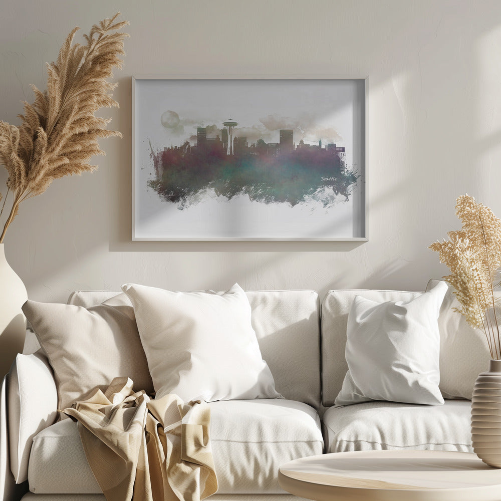 Seattle Usa Skyline City Art (2) | Poster