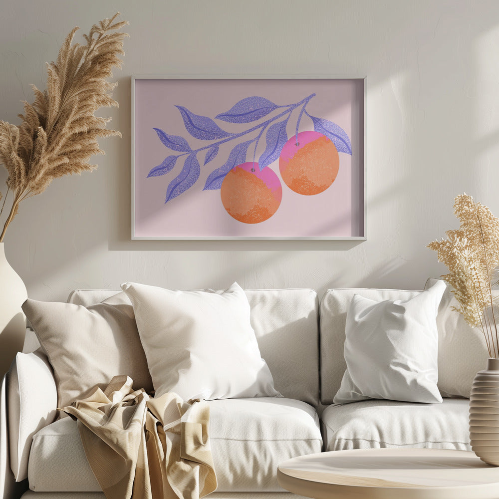 Abstract Orange Branch | Poster