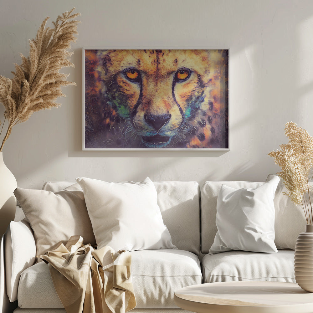 Djur Leopard Akvarell Djurkonst | Poster