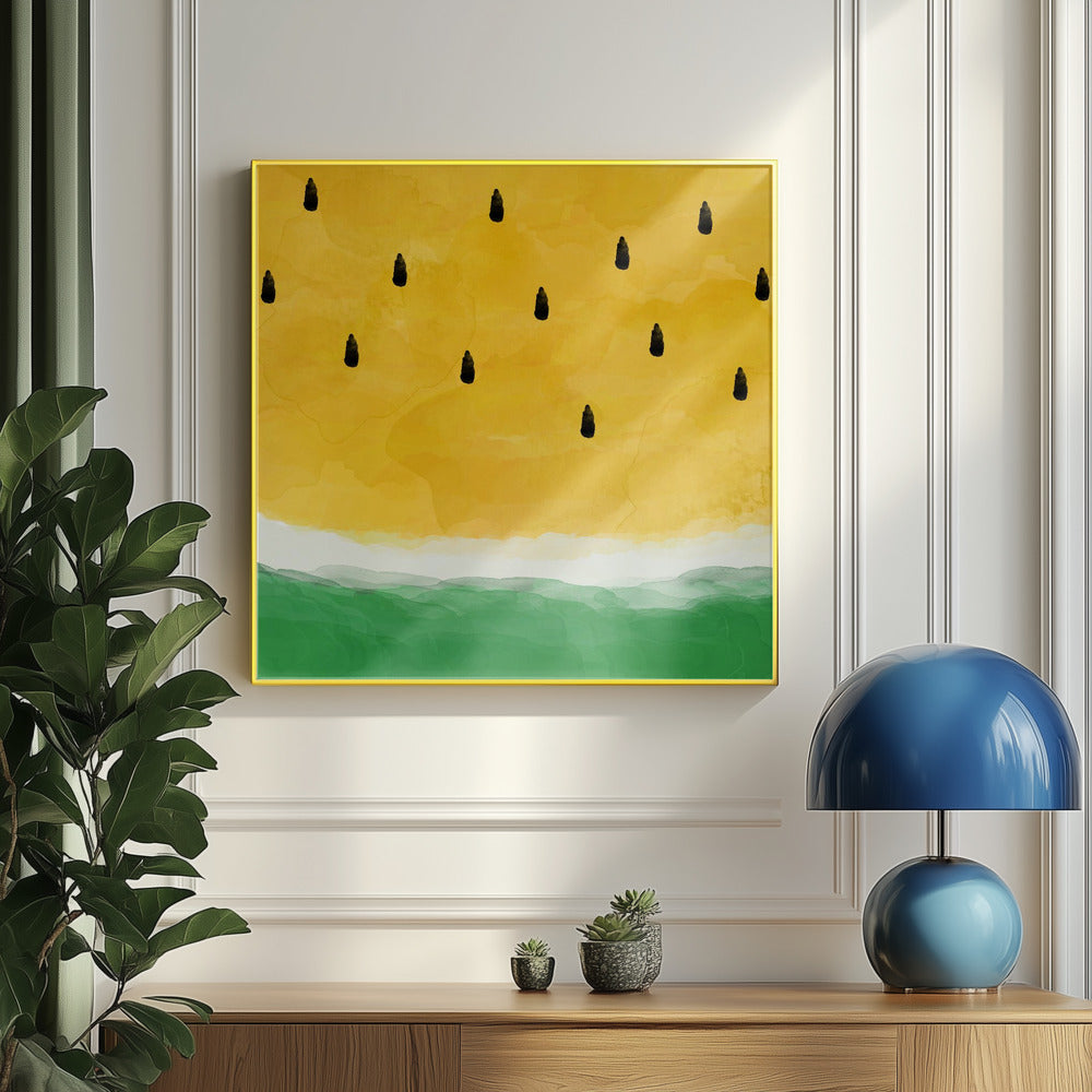 Gul vannmelon | Plakater - Kunsttrykk