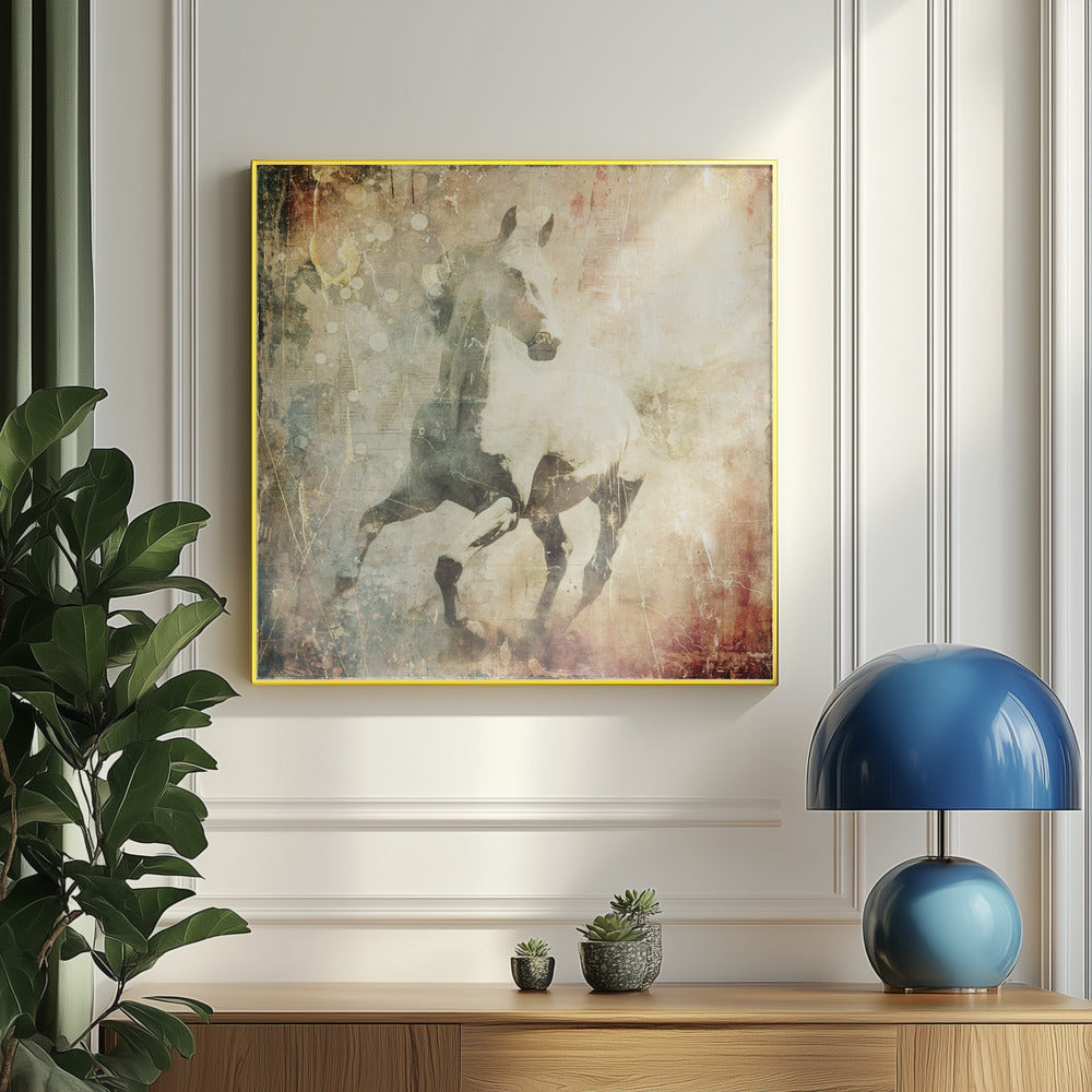 Horse Vintage Art Illustration 07 | Poster