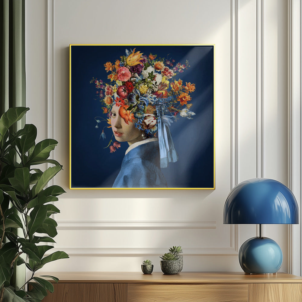 Das Mädchen mit dem Perlenohrring – So Pretty In Blue Edition | Poster