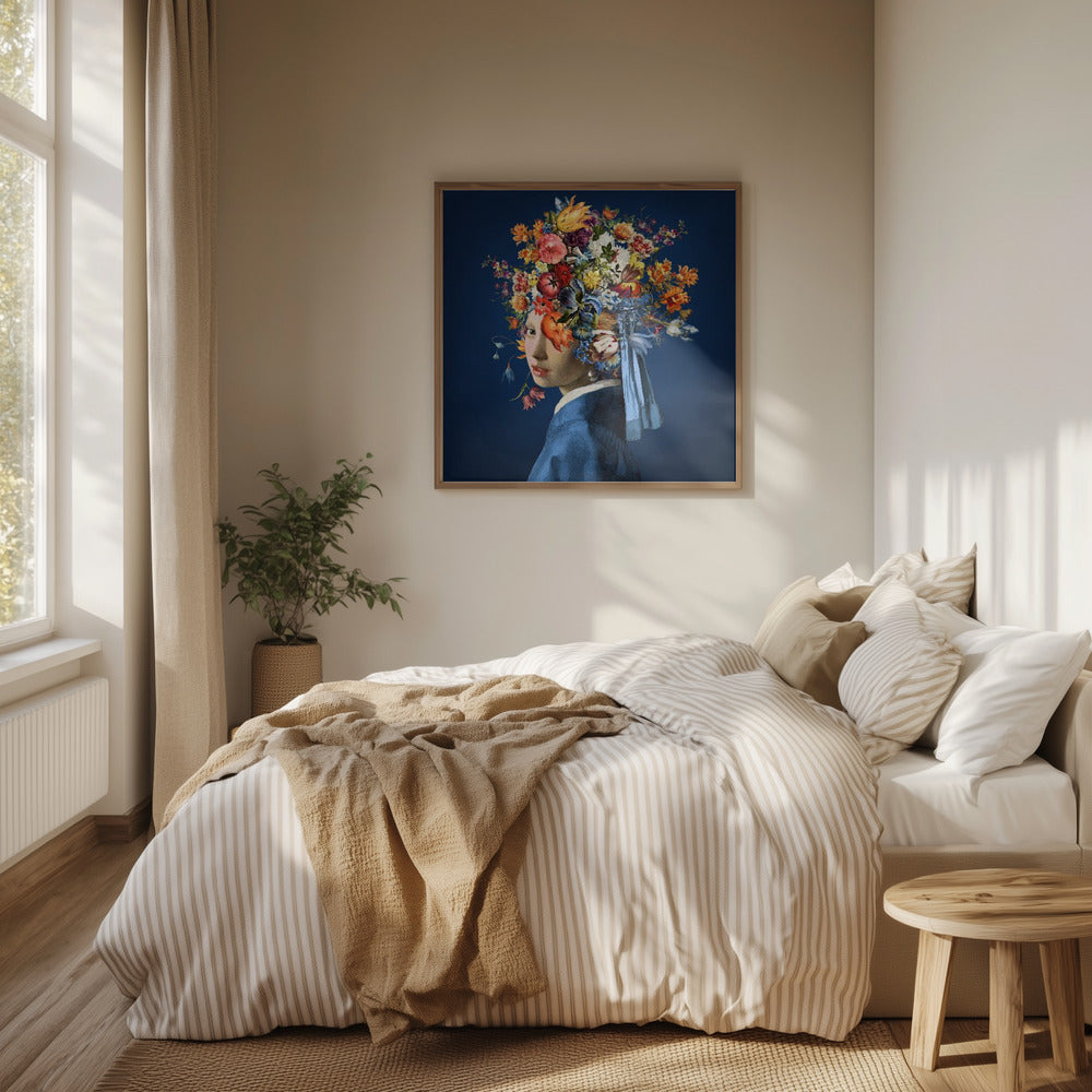 Das Mädchen mit dem Perlenohrring – So Pretty In Blue Edition | Poster