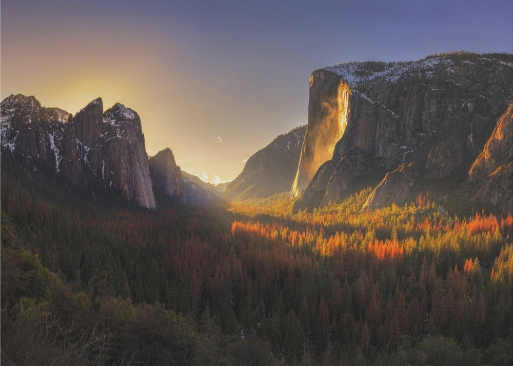 Cascade de feu de Yosemite | Posters - Affiche Artistique