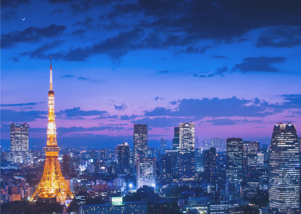 Vista notturna di Tokyo | Carta da Parati Fotografica
