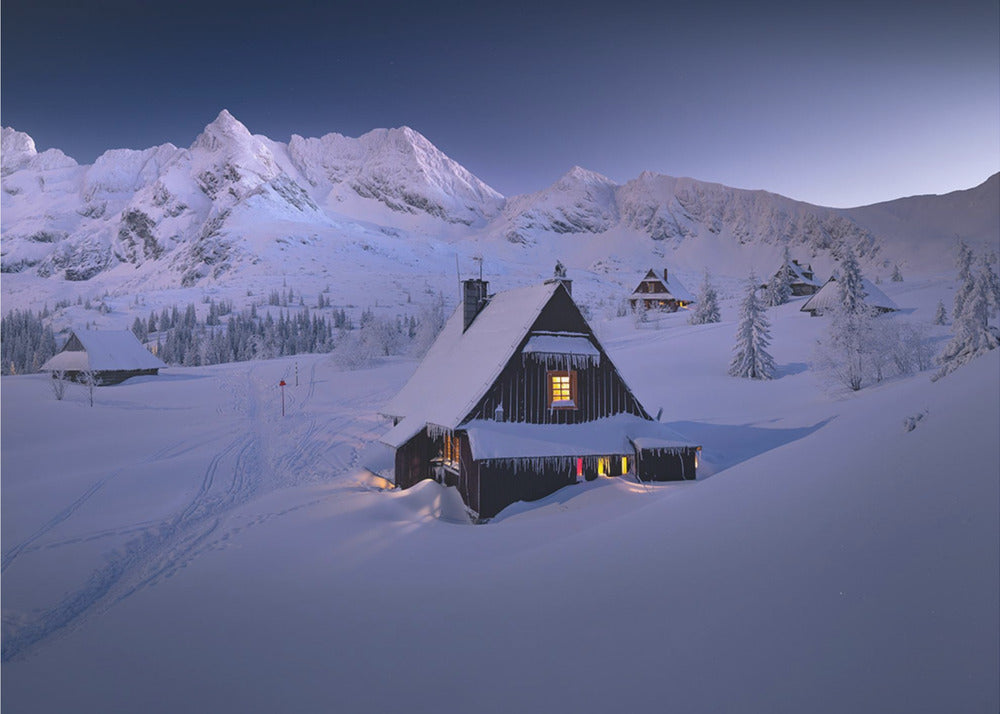 Cabane d'hiver | Papier Peint Photo