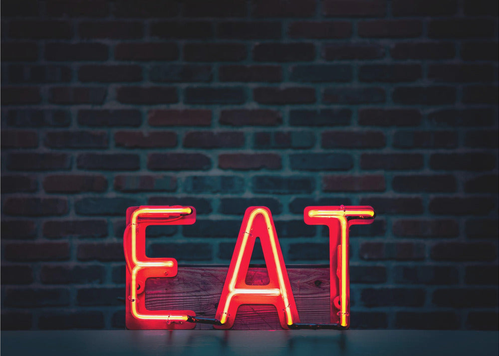Manger au néon | Papier Peint Photo