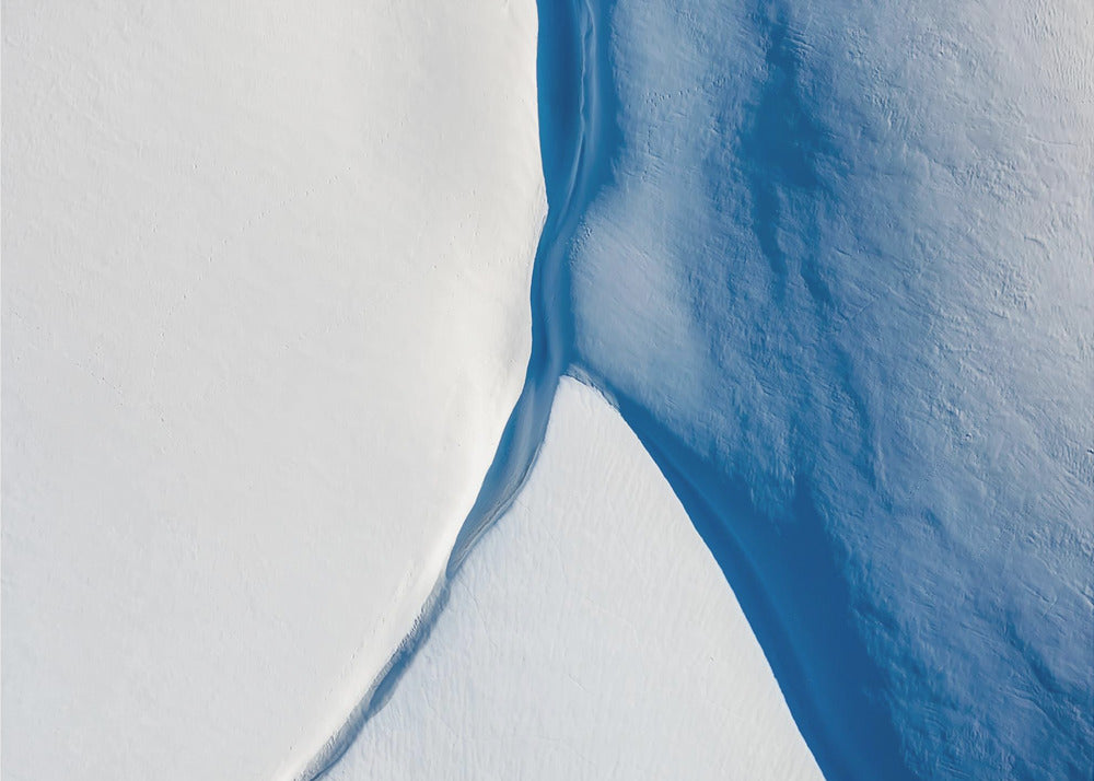 Bianco e blu | Carta da Parati Fotografica