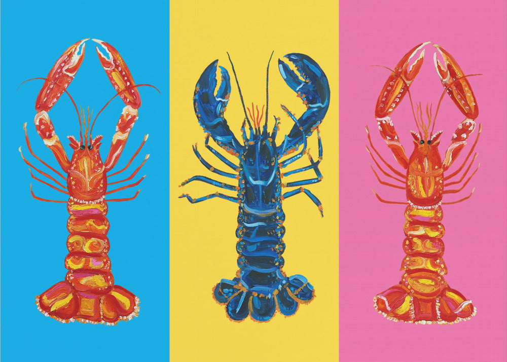 Kreeft Langoustines Pop Art | Canvasprints
