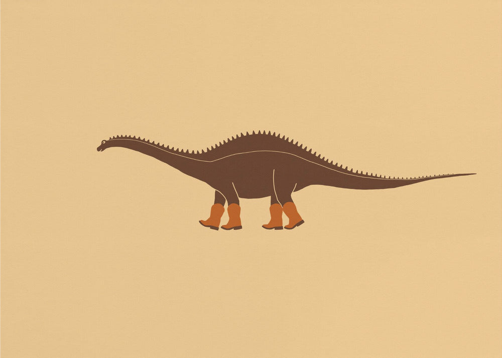 Rebbachisaurus Reba, cowgirl-dinosauren, tekstur | Lerretsbilder
