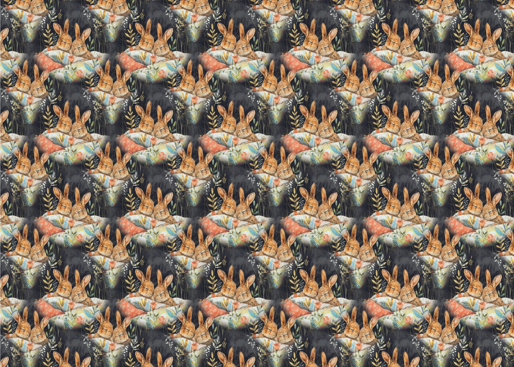 Pattern 9 bunnies | Wallpaper