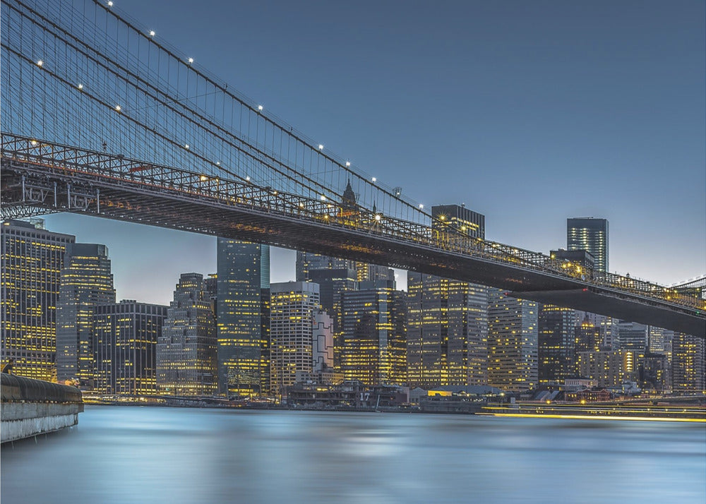 New York - Blå time over Manhattan | Plakater - Kunsttryk