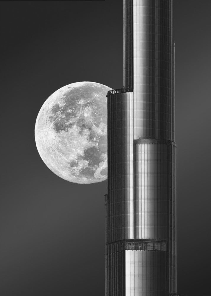Supermaan Burjkhalifa | Canvasprints