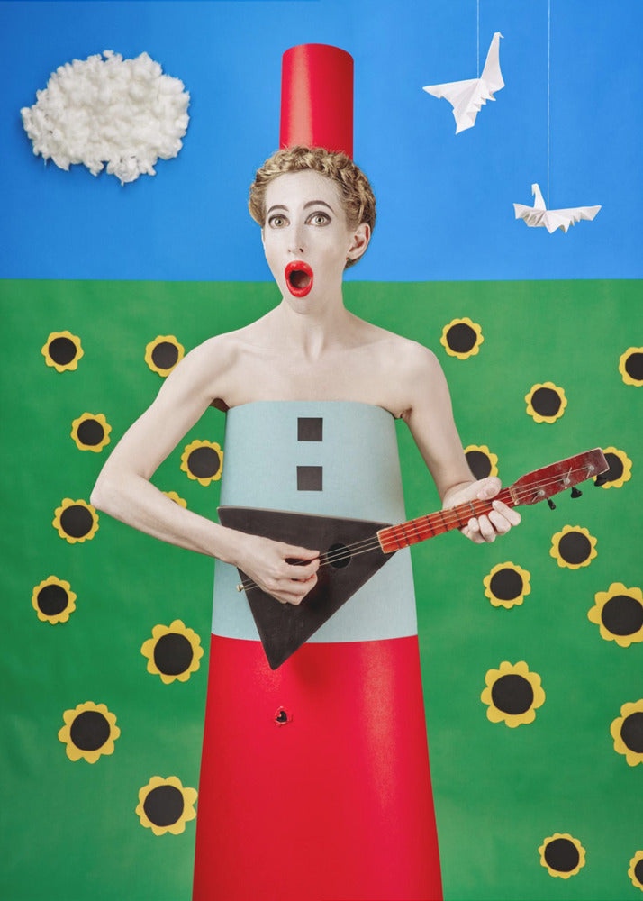 "La cantante de balalaika" | Impresiones en Lienzo