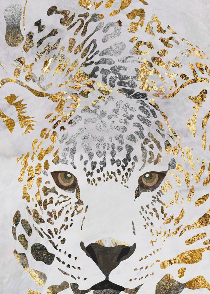 Grunge jaguar or | Tableaux sur Toile
