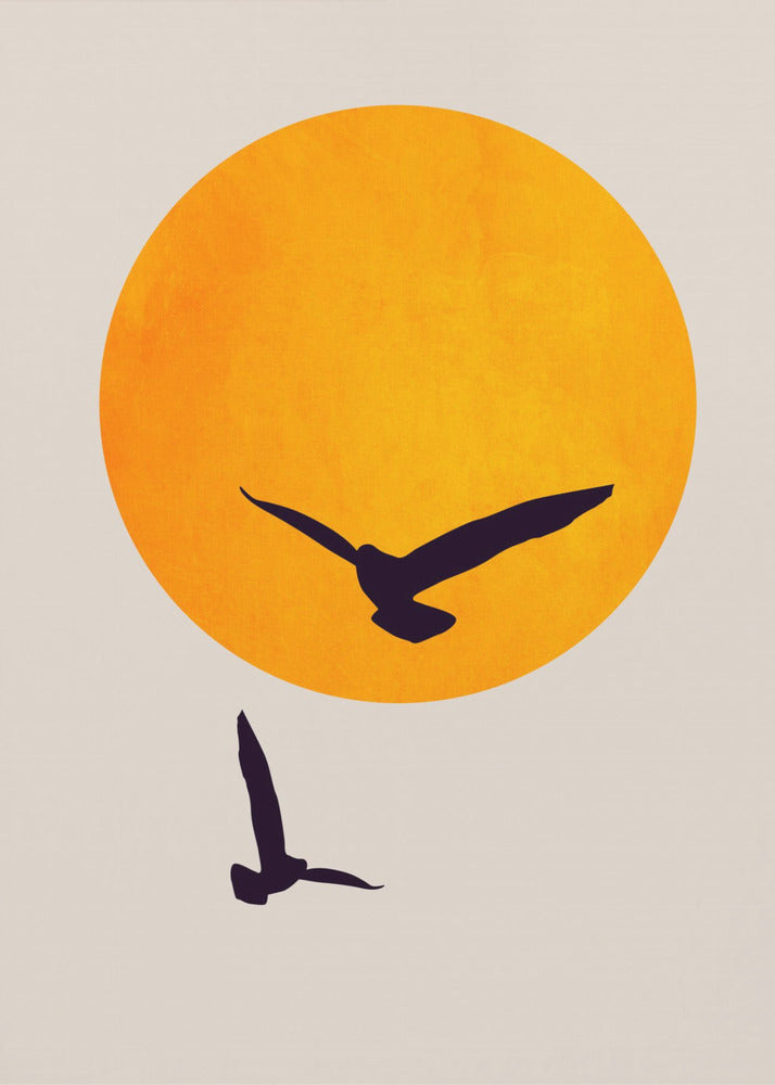 Fåglar i himlen | Canvas