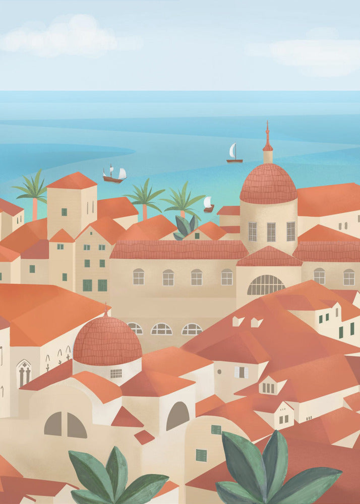 Città vecchia di Dubrovnik | Stampe su Tela