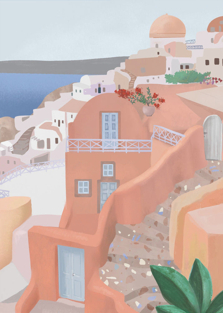 Santorini, Grecia | Impresiones en Lienzo