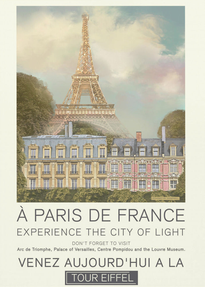 Paris retro print | Canvas
