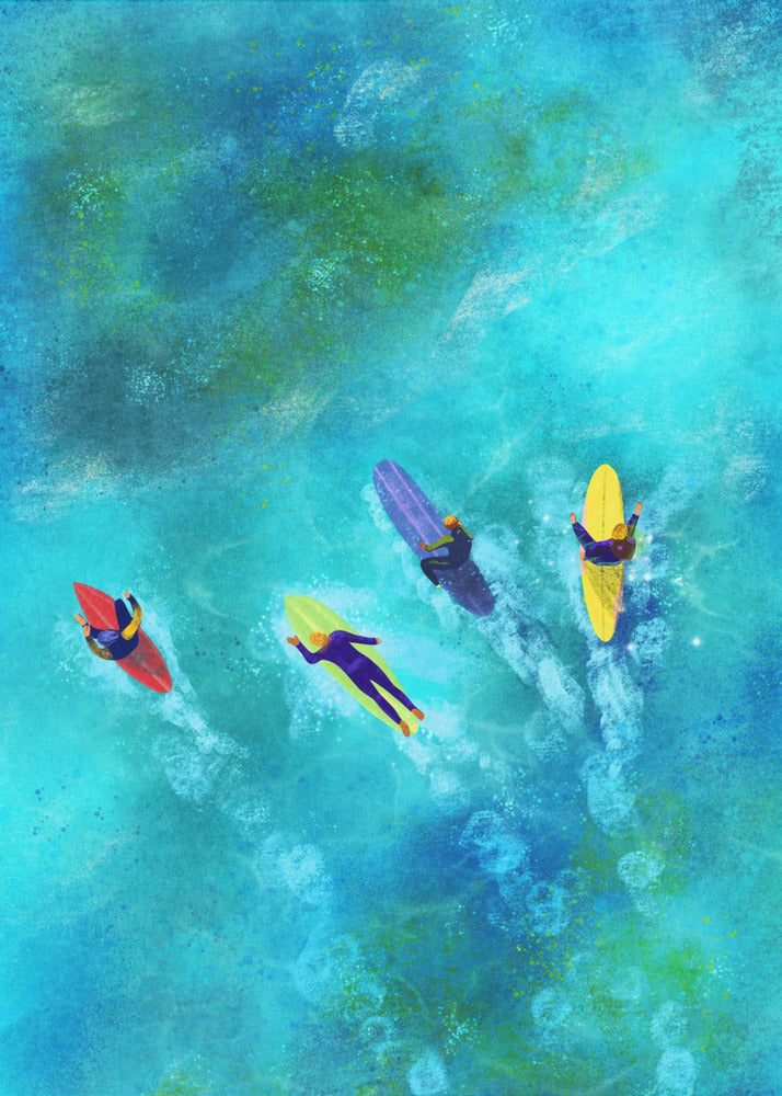 Surfeurs Dudes | Tableaux sur Toile
