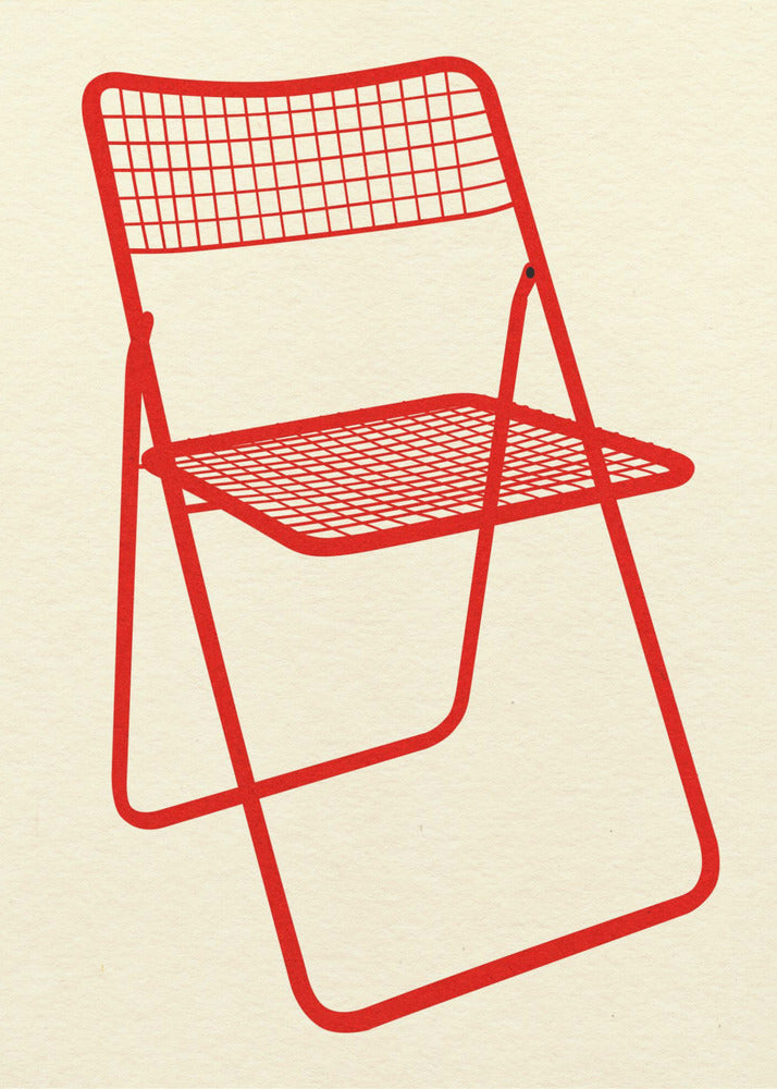 Ted Nätstol Röd | Canvas