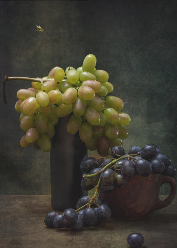 Still life with grapes and a bee | Poster