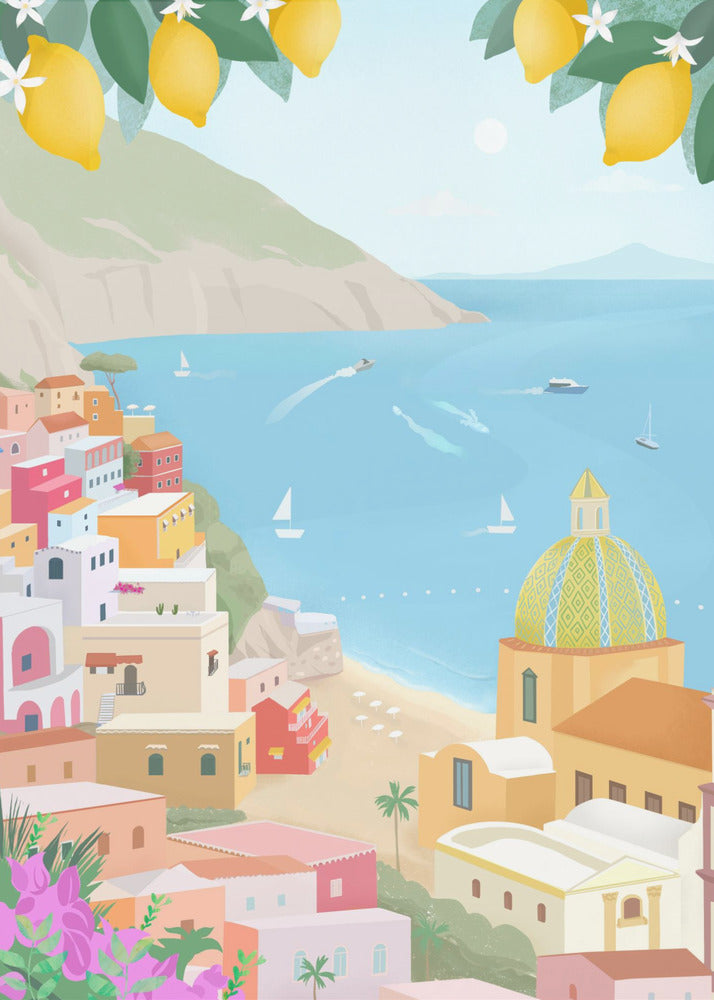 Positano, Italia | Impresiones en Lienzo