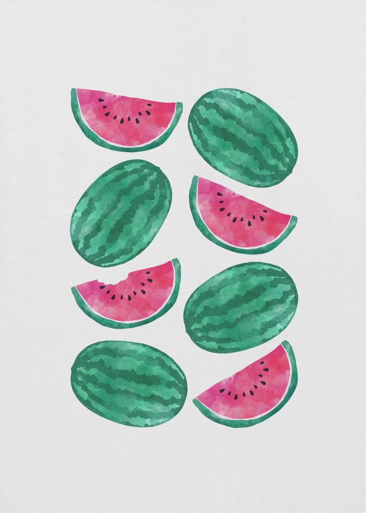 Multitud de sandías | Posters - Impresiones de Arte