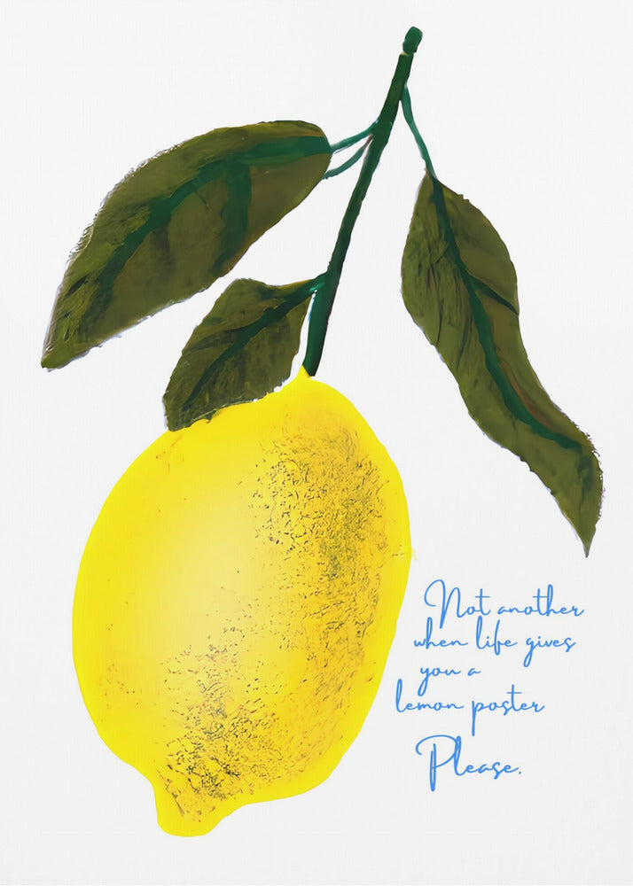 Zitronen-Kopfnoten | Poster - Kunstdruck