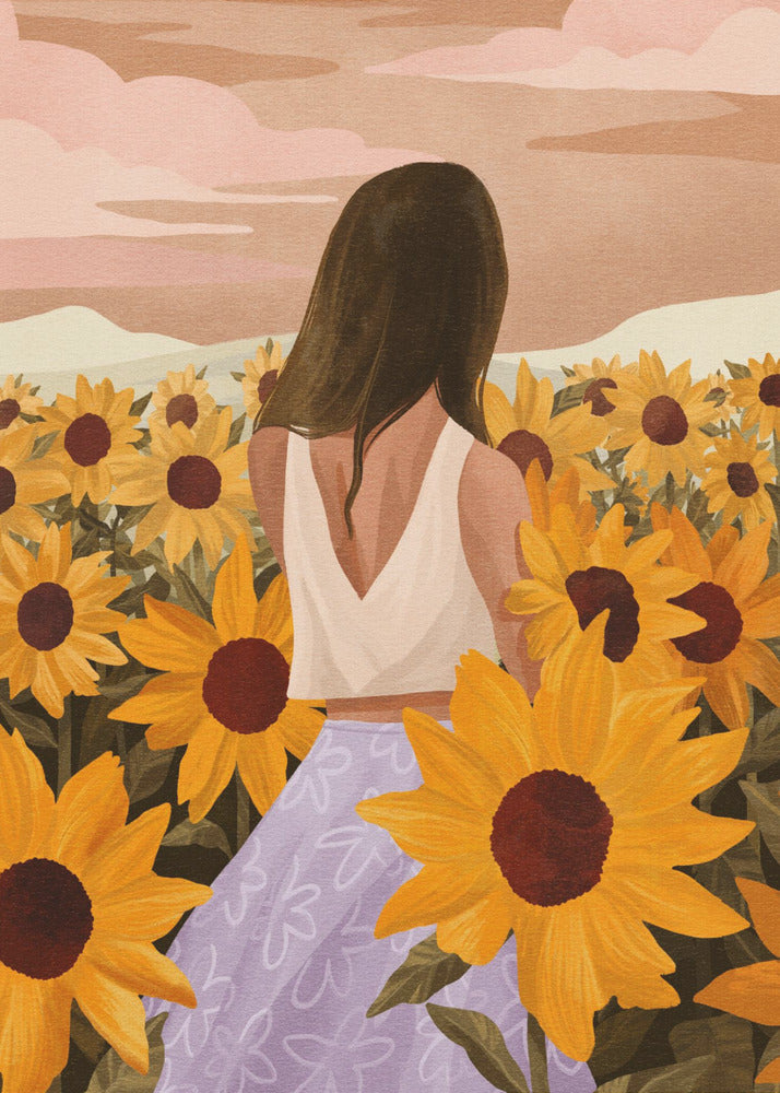 Zonnebloemavonden | Canvasprints