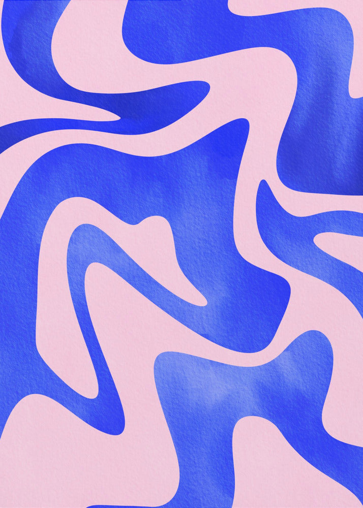 Ola azul abstracta | Impresiones en Lienzo