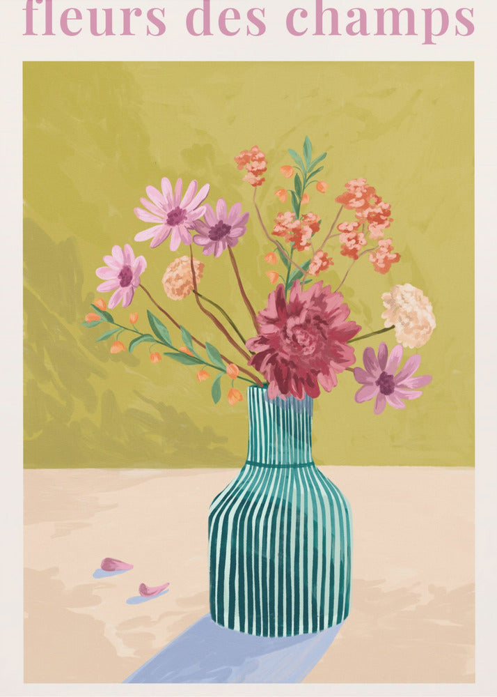 Fleur Des Champs - Groen | Canvasprints