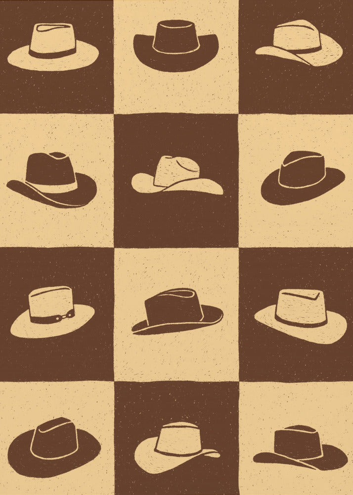 Scacchiera da cowboy | Stampe su Tela
