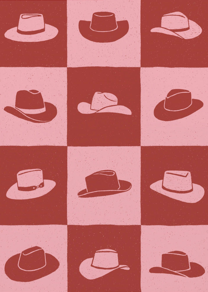 Cowgirl Schachbrett | Leinwand-Bilder