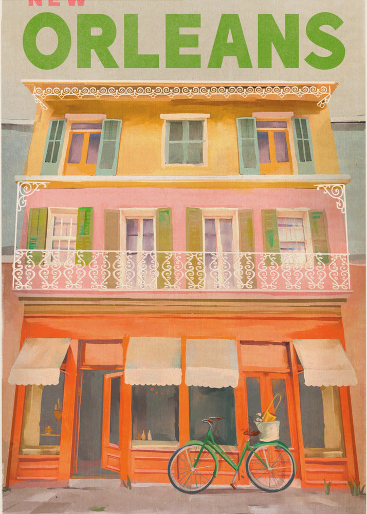 Viajes clásicos de Nueva Orleans, Luisiana Posters - Impresiones de Arte | Impresiones en Lienzo