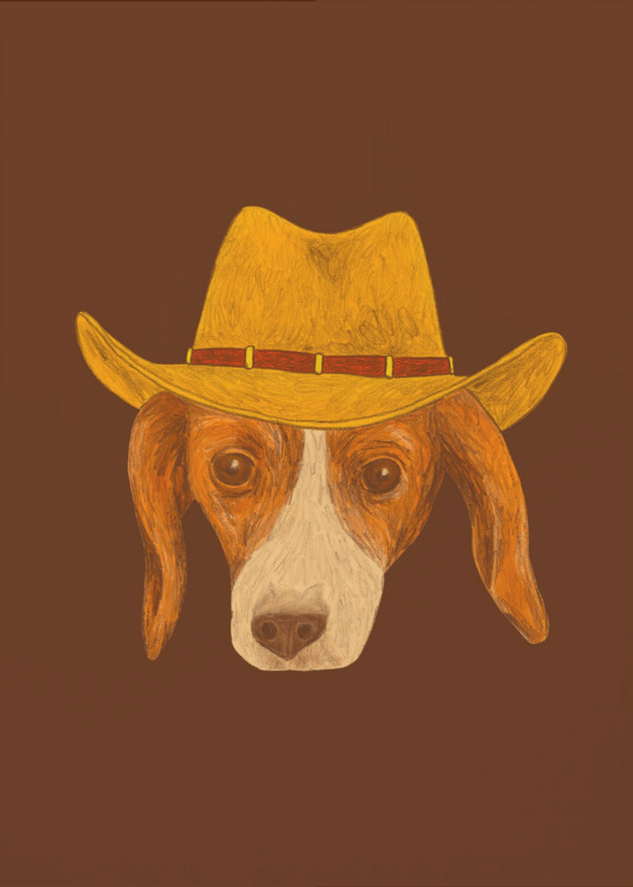 Nala, le chiot cowgirl le plus mignon | Tableaux sur Toile