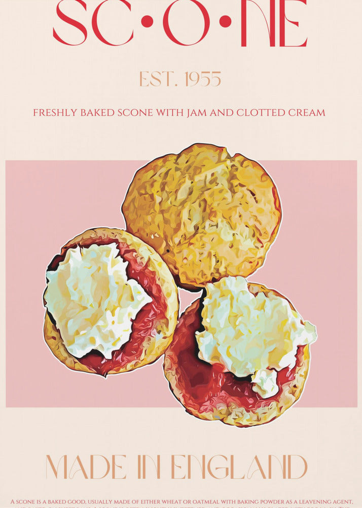 Englischer Scone-Genuss | Poster