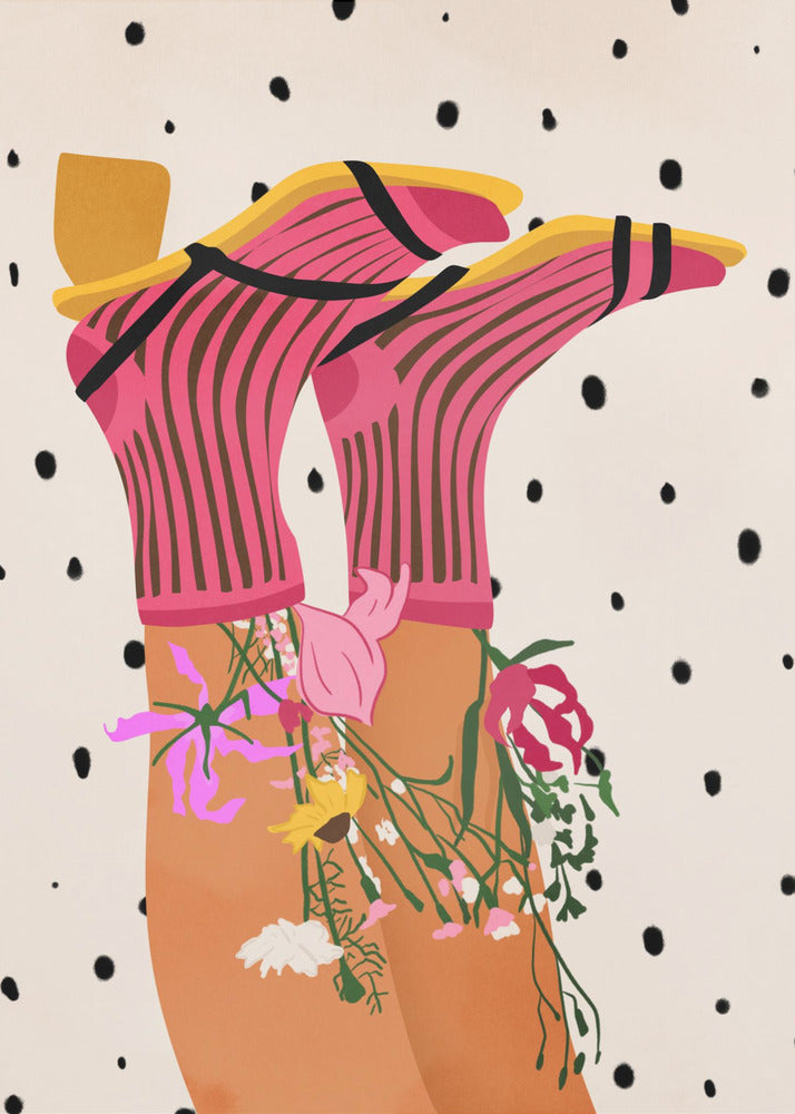 Floral Step Delight | Canvas