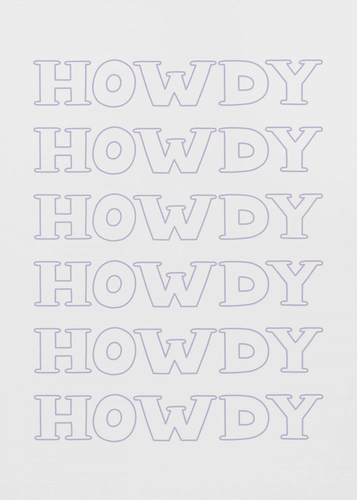 Lila Howdy | Leinwand-Bilder