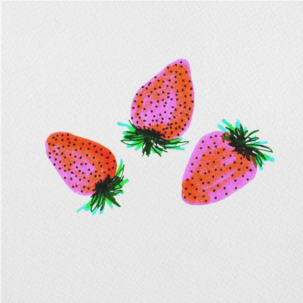 Rode Lavendel Zoete Aardbeien Fruit | Posters - Kunstdrukken