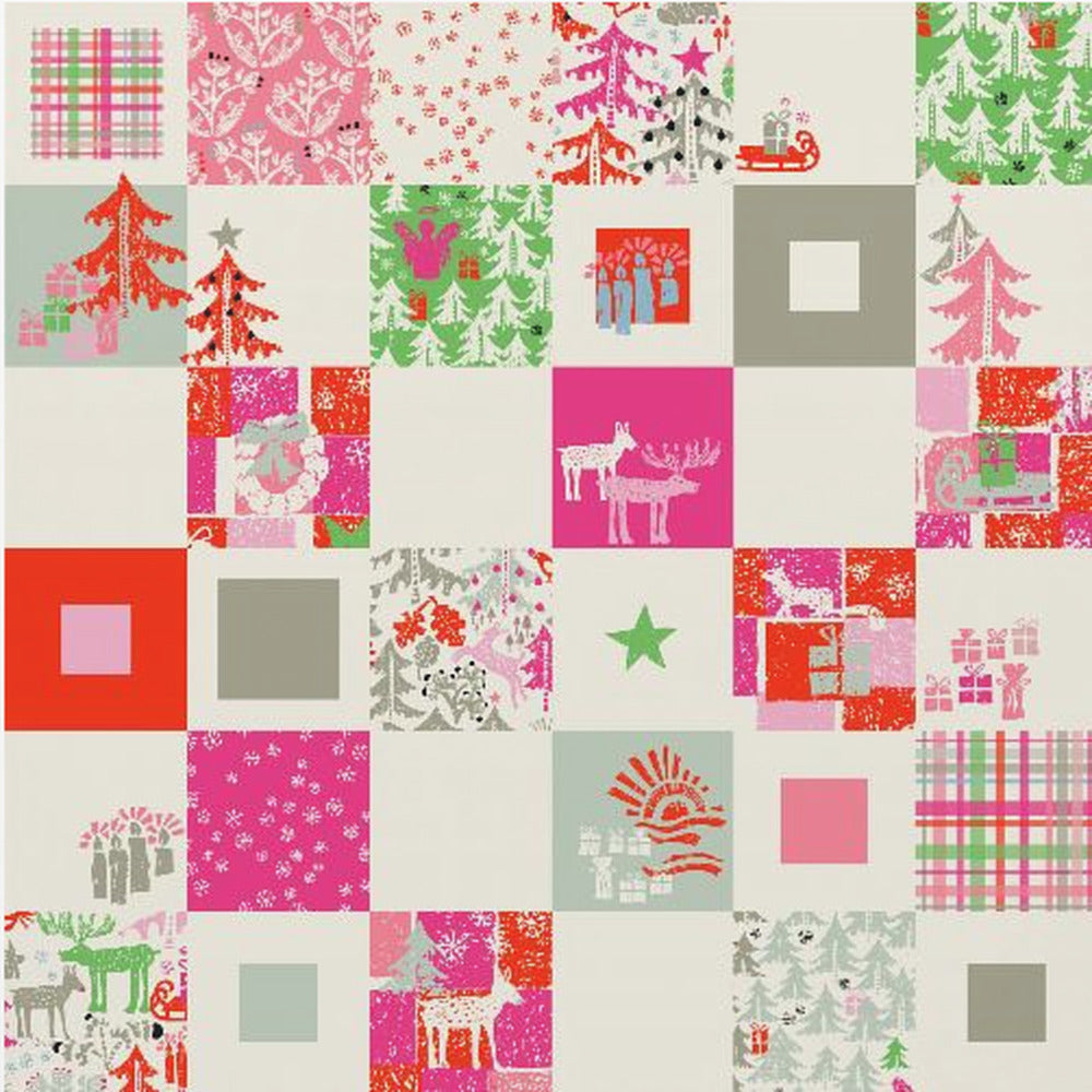 X-Mas Winter patchwork pattern | Poster