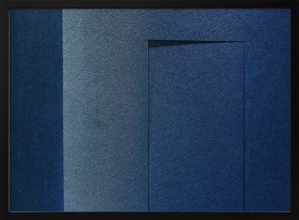 Minimalismo azul o una puerta secreta | Posters  - Impresiones de Arte