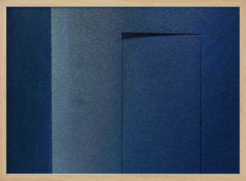 Minimalismo azul o una puerta secreta | Posters  - Impresiones de Arte