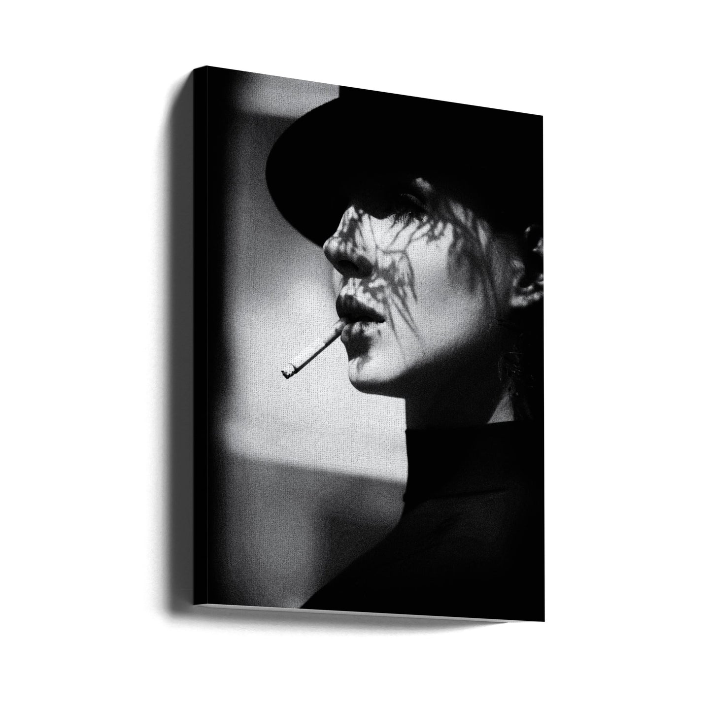 dam i svart | Canvas