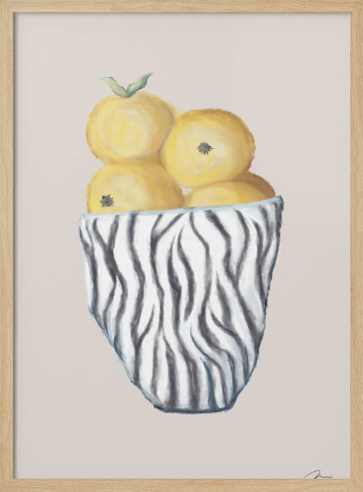 Zebraschale | Poster - Kunstdruck