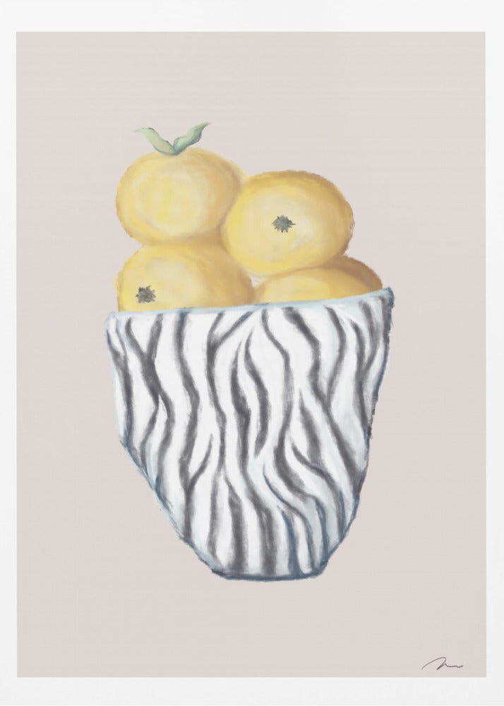 Zebraschale | Poster - Kunstdruck