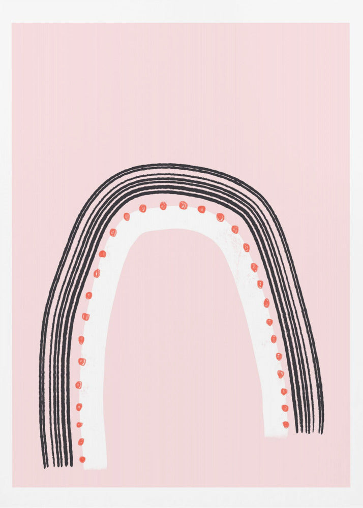 Arch with Black Lines | Poster