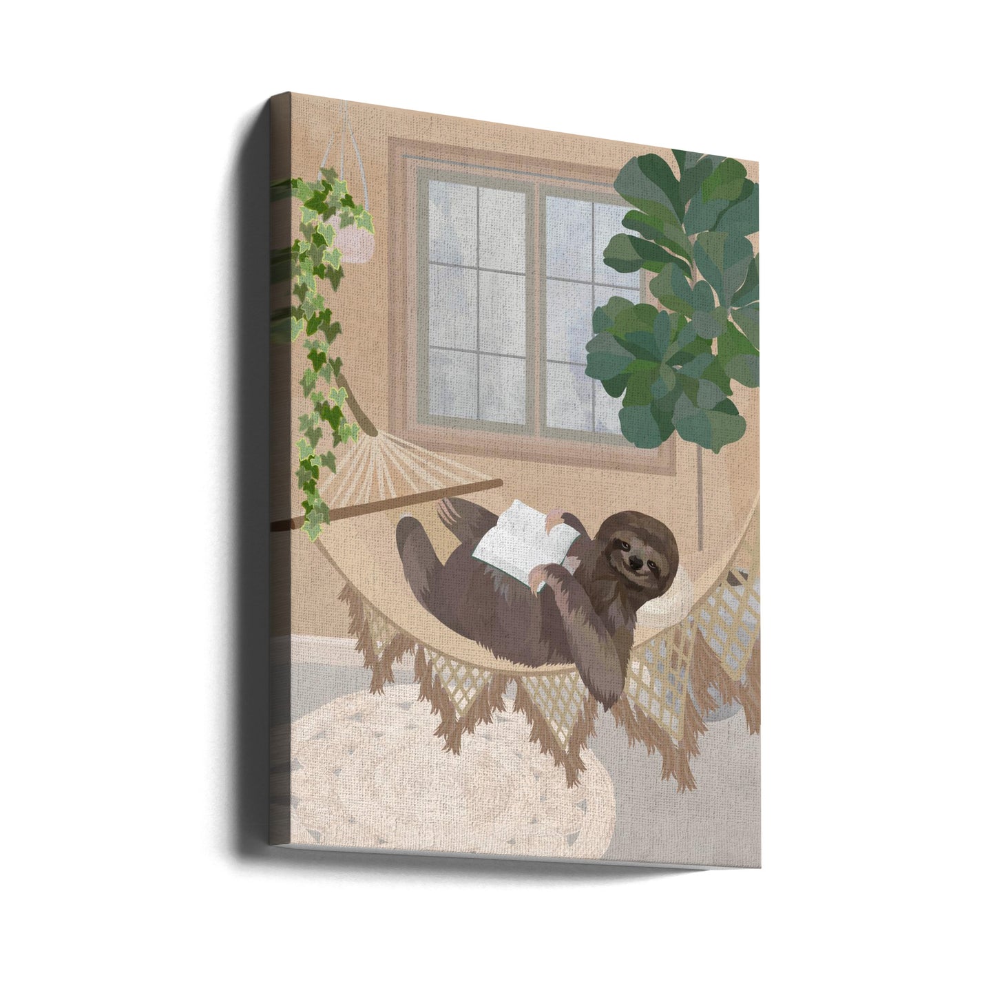 Paresseux paresseux dans un hamac | Tableaux sur Toile